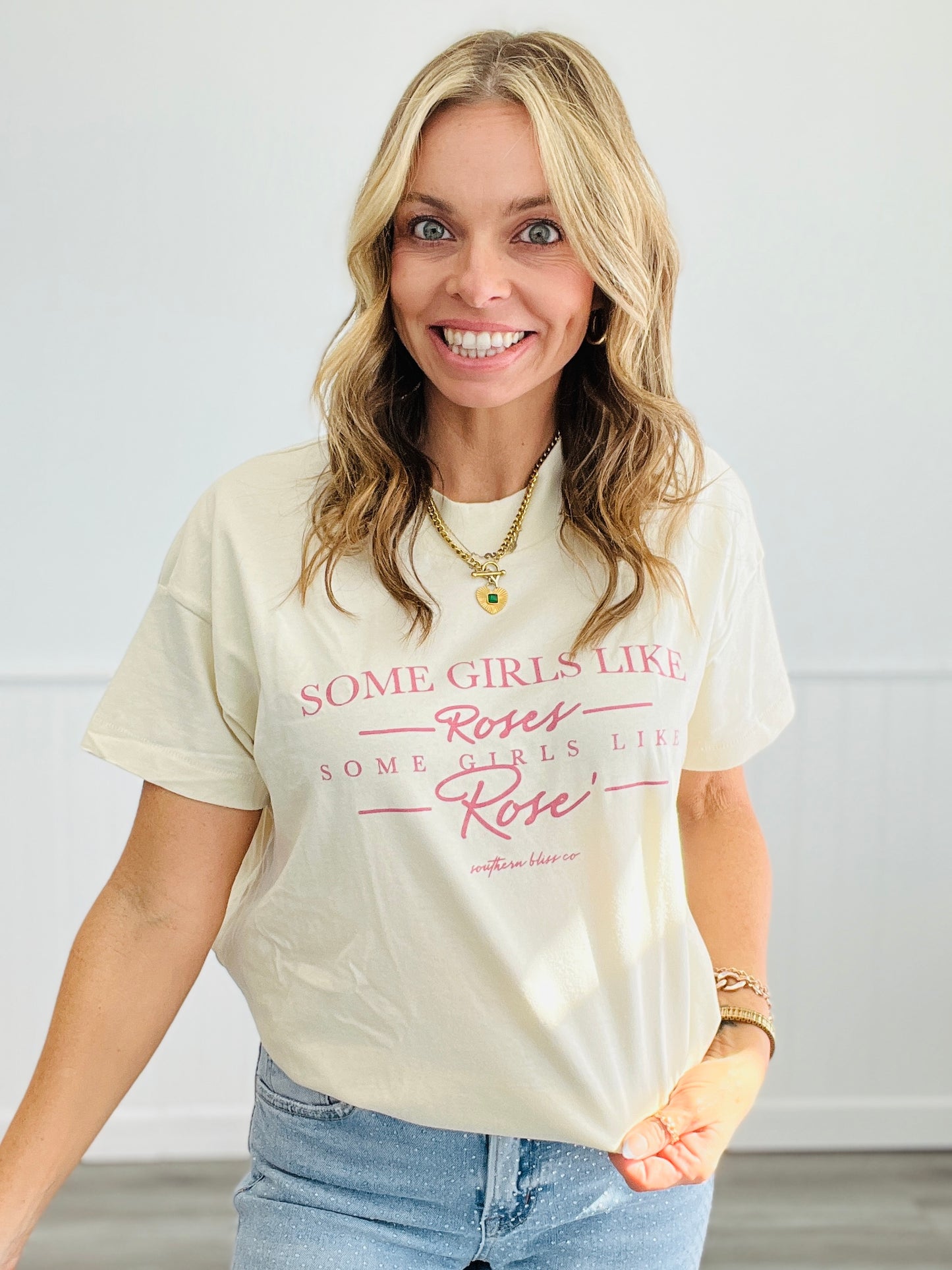 Some Girls Like Roses Graphic Tee (Reg. and Plus)