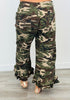 Vintage Camo Ruffled Hem Pants (Reg.)