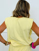 Solid Shoulder Pad Top (Reg. and Plus) - 5 colors