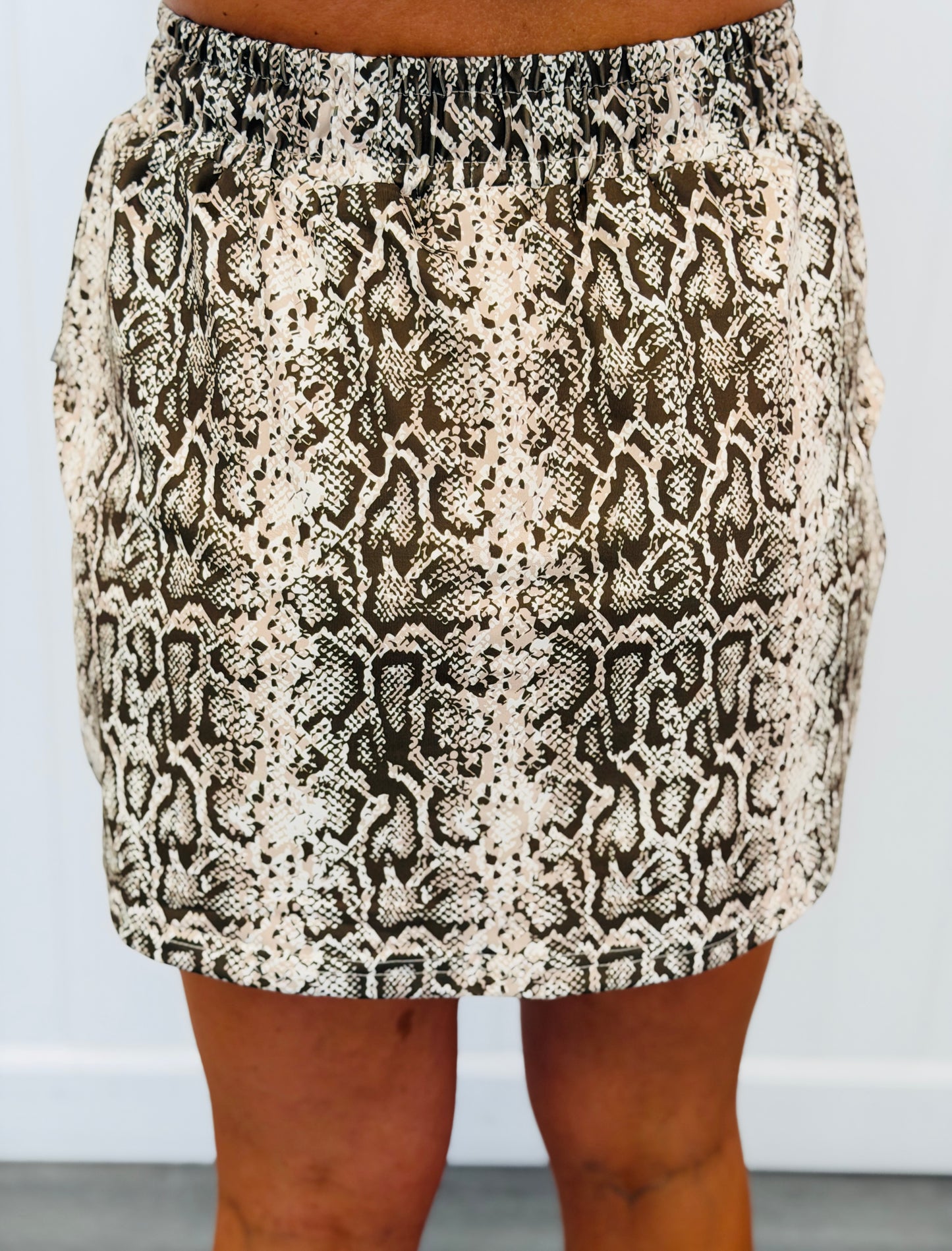 Olive Sylvie Snake Skort (Reg. and Plus)