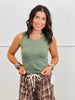 Smooth Feelings Fitted High Low Neckline Tank (One Size & Plus)- 4 Colors