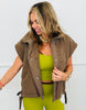 Brown Essential Teddy Sherpa Vest (Reg.)