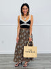 Multi Leopard A-Line Maxi Skirt (Reg)