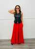 Faux Leather Snap It Sleeveless Top (Reg.) - 3 Colors