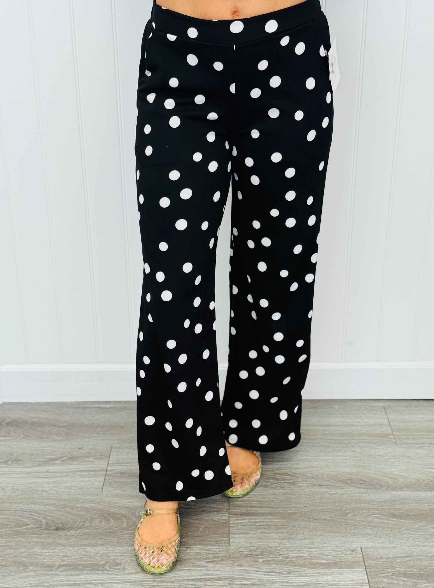 High Waist Polka Dot Pants (Reg & Plus)-6 Colors