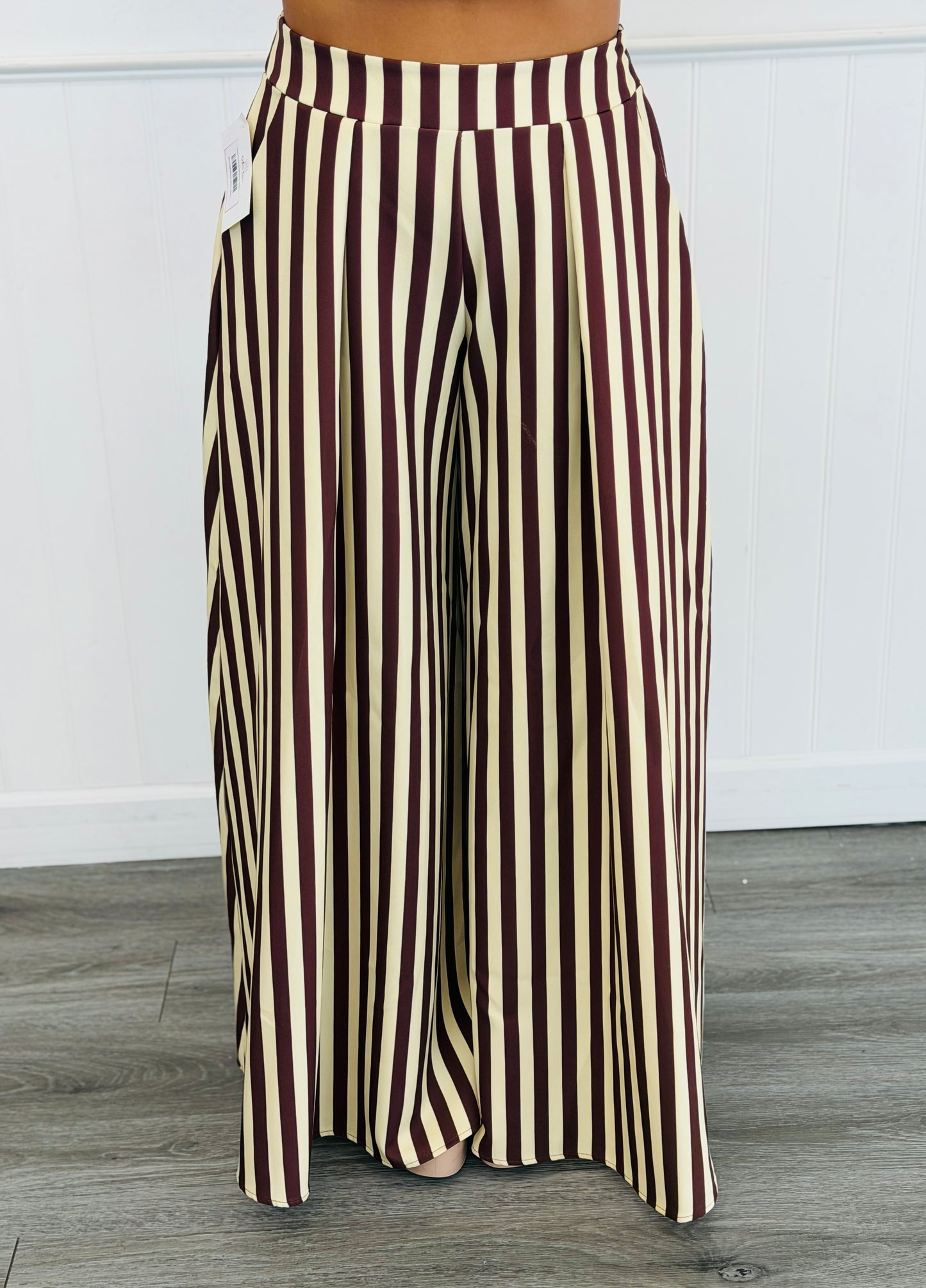 Striped Palazzo Pants (Reg. and Plus) - 5 Colors
