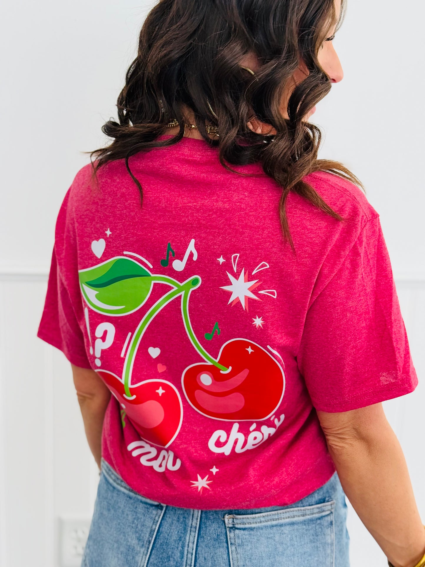 Mon Cheri Cherry Tee (Reg. and Plus)