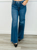 Risen Midnight Shine Rhinestone Wide Leg Jeans (Reg & Plus)