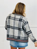 Grey Mix Plaid Sweater Cardigan (Reg.)