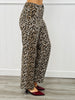 Washed Leopard Print Pants (Reg.)