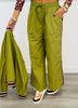 Green Moss Side Stripe Pants (Reg.)