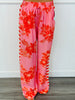 Floral Breeze Contrast Stripe Pants (Reg.) - 2 Colors