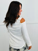 POL Off White Open Shoulder Top (Reg.)