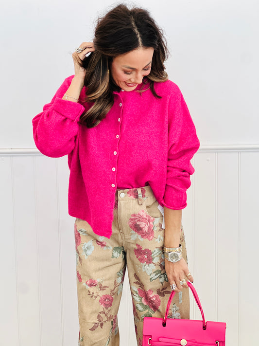 Fuchsia Gigi Cardigan (Reg.)