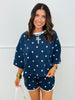 Sequined Polka Dot Pullover Top (Reg.)-2 Colors