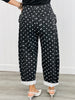 Denim Polka Dot Print Barrel Pants (Reg. and Plus) - 3 Colors