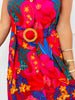 Red Tropical Floral Midi Dress (Reg & Plus)
