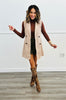 Beige Sleeveless Blazer Vest (Reg.)