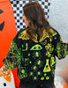 Queen Of Sparkles Black & Green Halloween Icon Sweatshirt (Reg. and Plus)