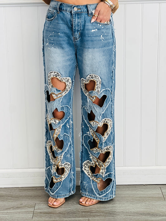 Oli & Hali Denim Heart Cutout Jeans (Reg.)
