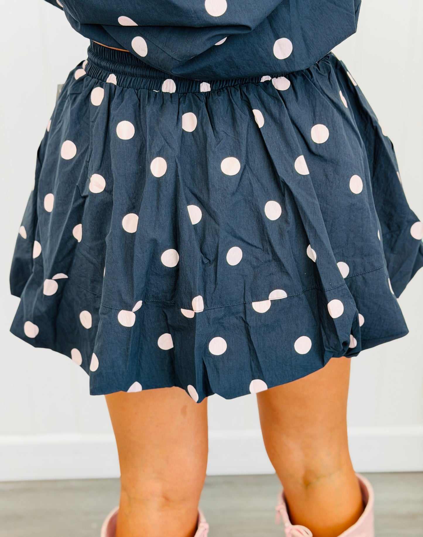 Polka Dot Balloon Mini Skirt (Reg & Plus) - 2 Colors