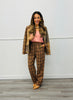 Brown/Orange Plaid Trousers (Reg & Plus)
