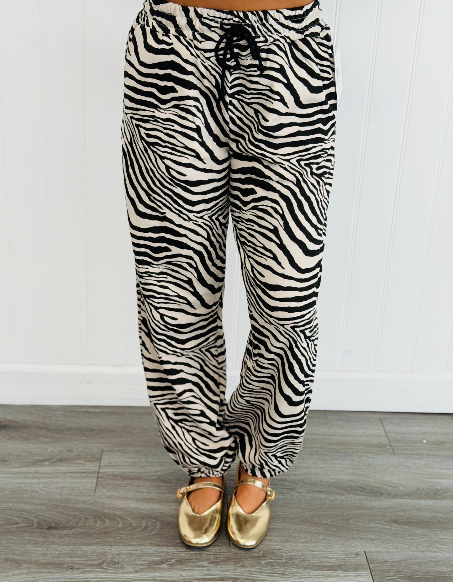 Zebra Print Jogger Pants (Reg.)