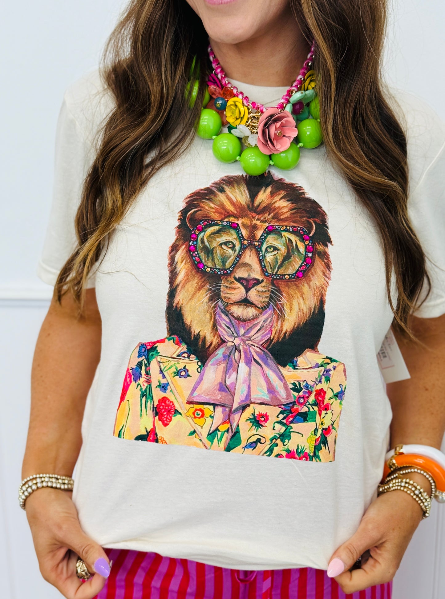 Sassy Lion Bling Tee (Reg. and Plus)