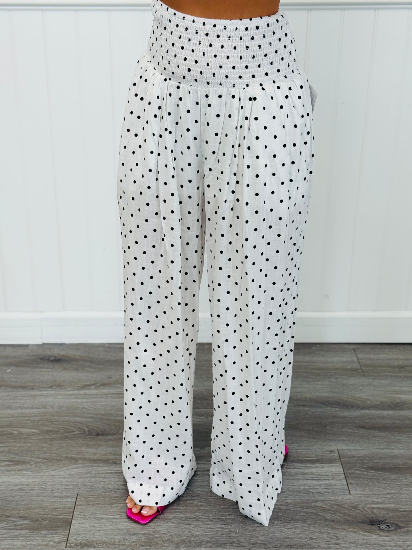 Polka Dot Wide Leg Pants (Reg.) - 3 Colors