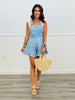 Blue Guitar Strap Overall Romper (Reg.)