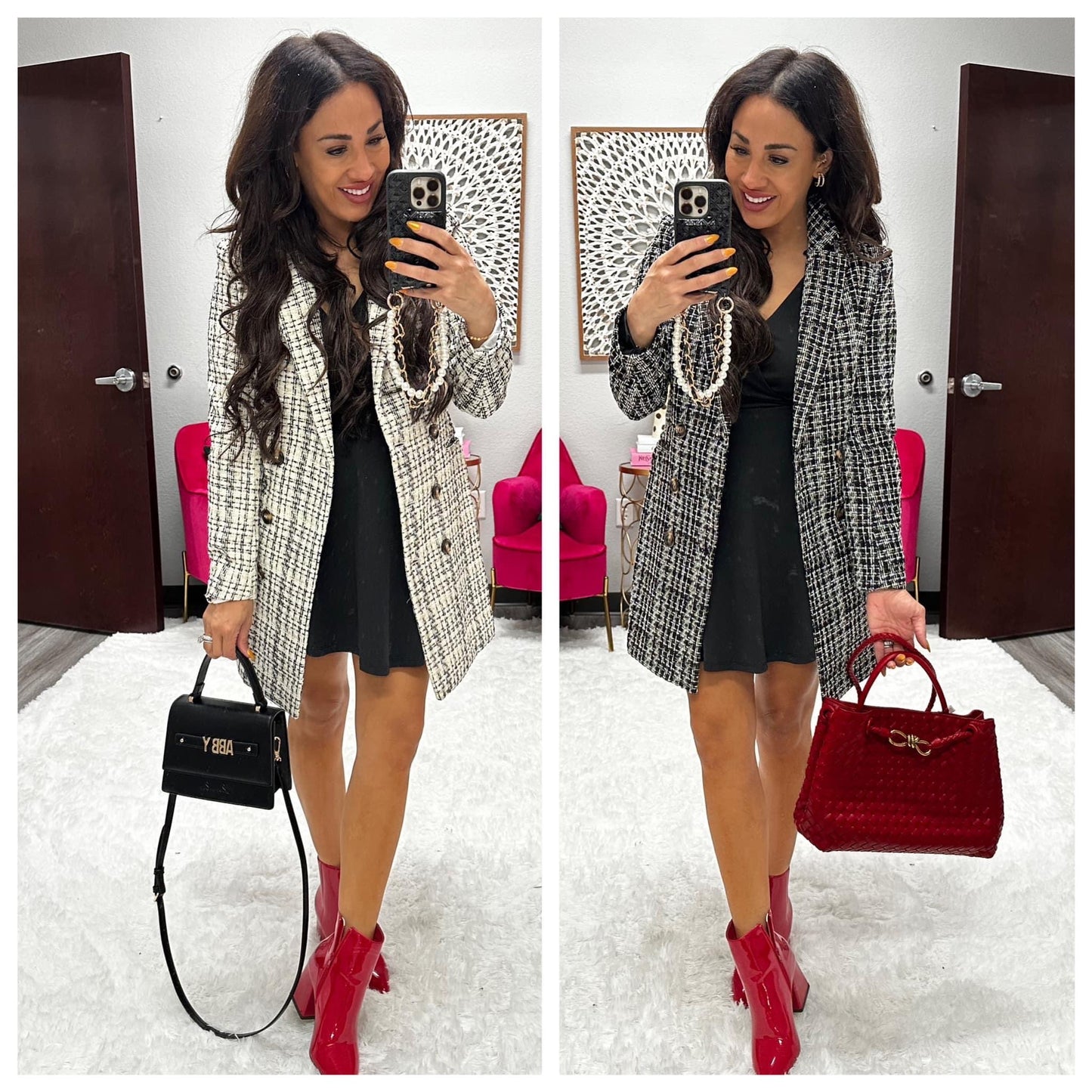 Tweed Blazer Dress (Reg & Plus)