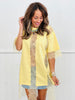 Lace Pattern Short Sleeve Top (One Size)- 2 Colors