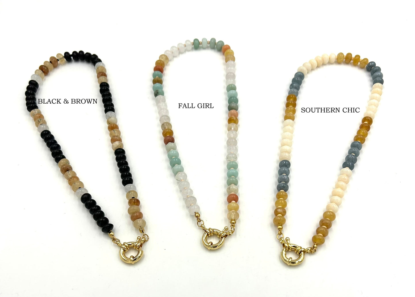 TJ - Brooke Gemstone Necklace - 3 Colors