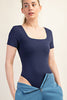 No Bra Needed Short Sleeve Bodysuit (Reg. and Plus) - 8 Colors