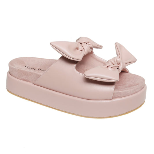 Dusty Rose Darling Knot Platform Sandals