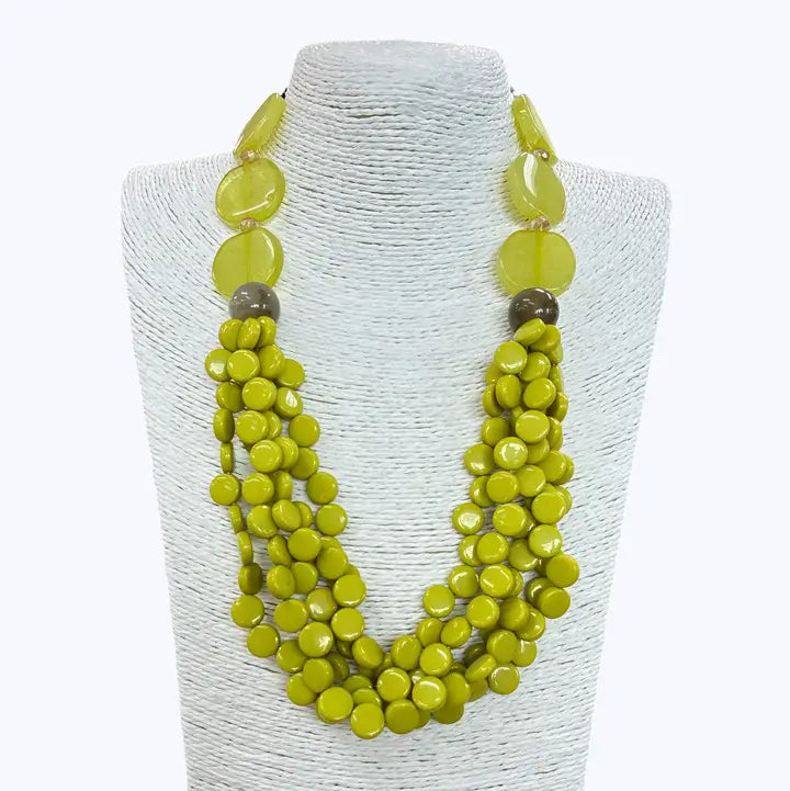 Brightside Beaded Layered Necklace (4 Colors)