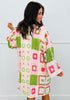 Artisan Crochet Squares Midi Open Cardigan (One Size)