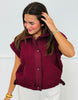 Burgundy Essential Teddy Sherpa Vest (Reg.)