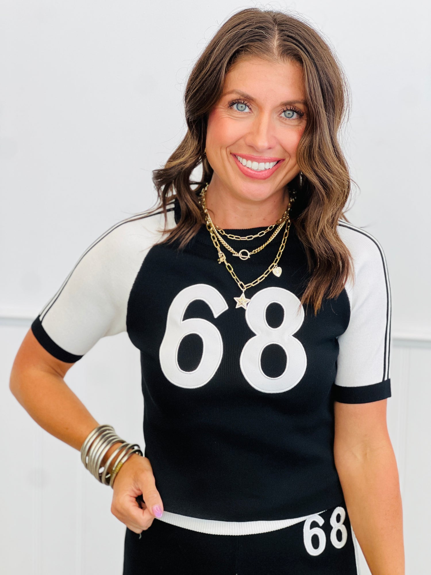 Black 68 Short Sleeve & Pant Set (Reg.) – Walker Rose Boutique