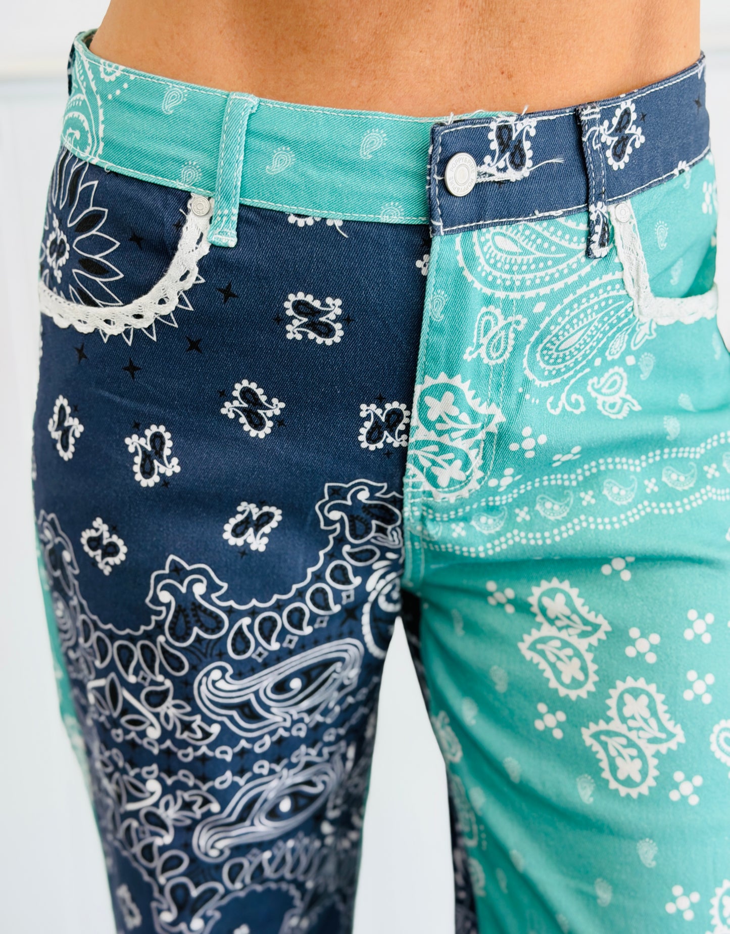 Bandana Duo Denim Pants (Reg.)