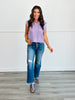 Lilac Metallic Sleeveless Sweater (Reg)