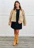 Denim White Dot Side Tie Mini Dress (Reg.)