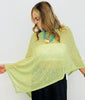 Lime Asymmetric Draped Top (OS & Plus)