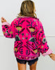 POL Hot Pink Velvet Embroidered Jacket (Reg.)