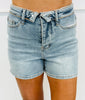 Judy Blue Farrah Fold Over Slim Shorts (Reg. and Plus)