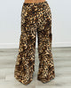 Leopard Print Wide Leg Pants (Reg. and Plus)
