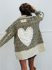 POL Tan Leopard Color Block Embroidered Heart Patch Jacket (Reg.)