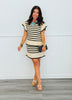 Oatmeal/Black Riviera Sweater & Mini Skirt Set (Reg.)