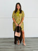 Sage Paisley Print Mini Shift Dress (Reg & Plus)