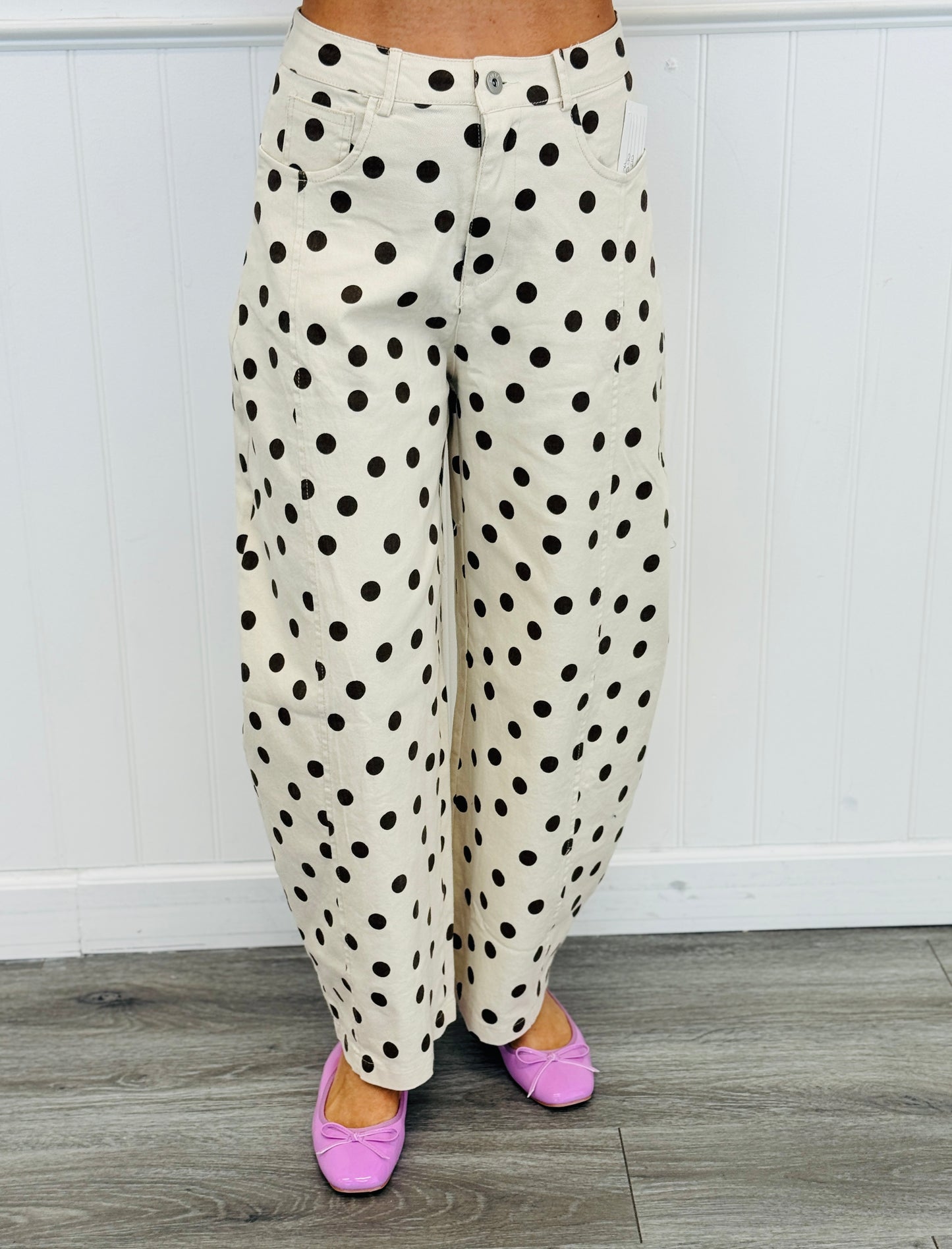 Dotted Love Barrel Pants (Reg.) - 7 Colors